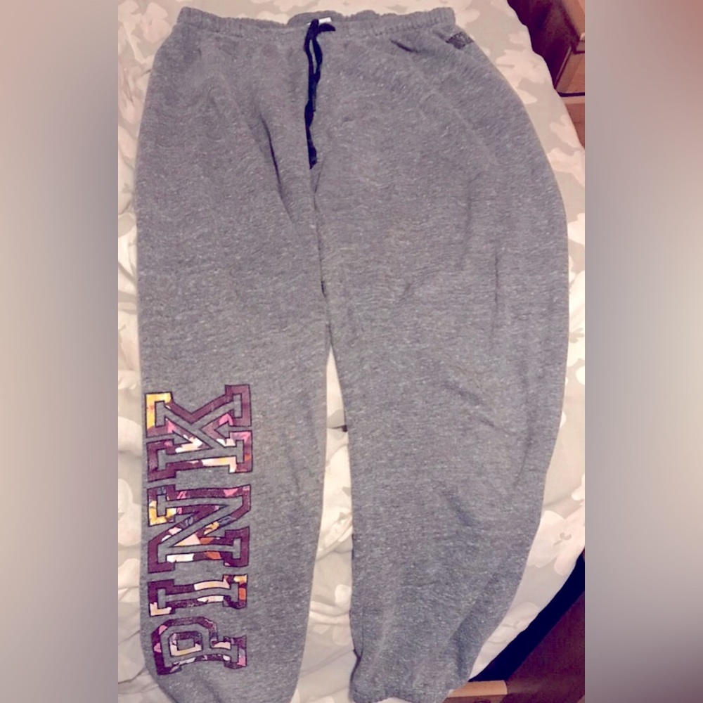 Pink sweat pants